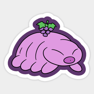 Grapes Waterbear Sticker